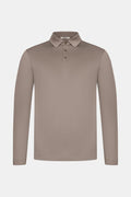 Desert Taupe Longsleeve Polo Shirt