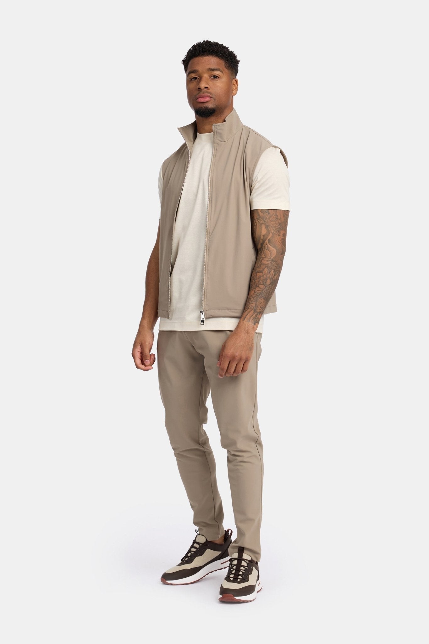 Light Beige Tech Gilet