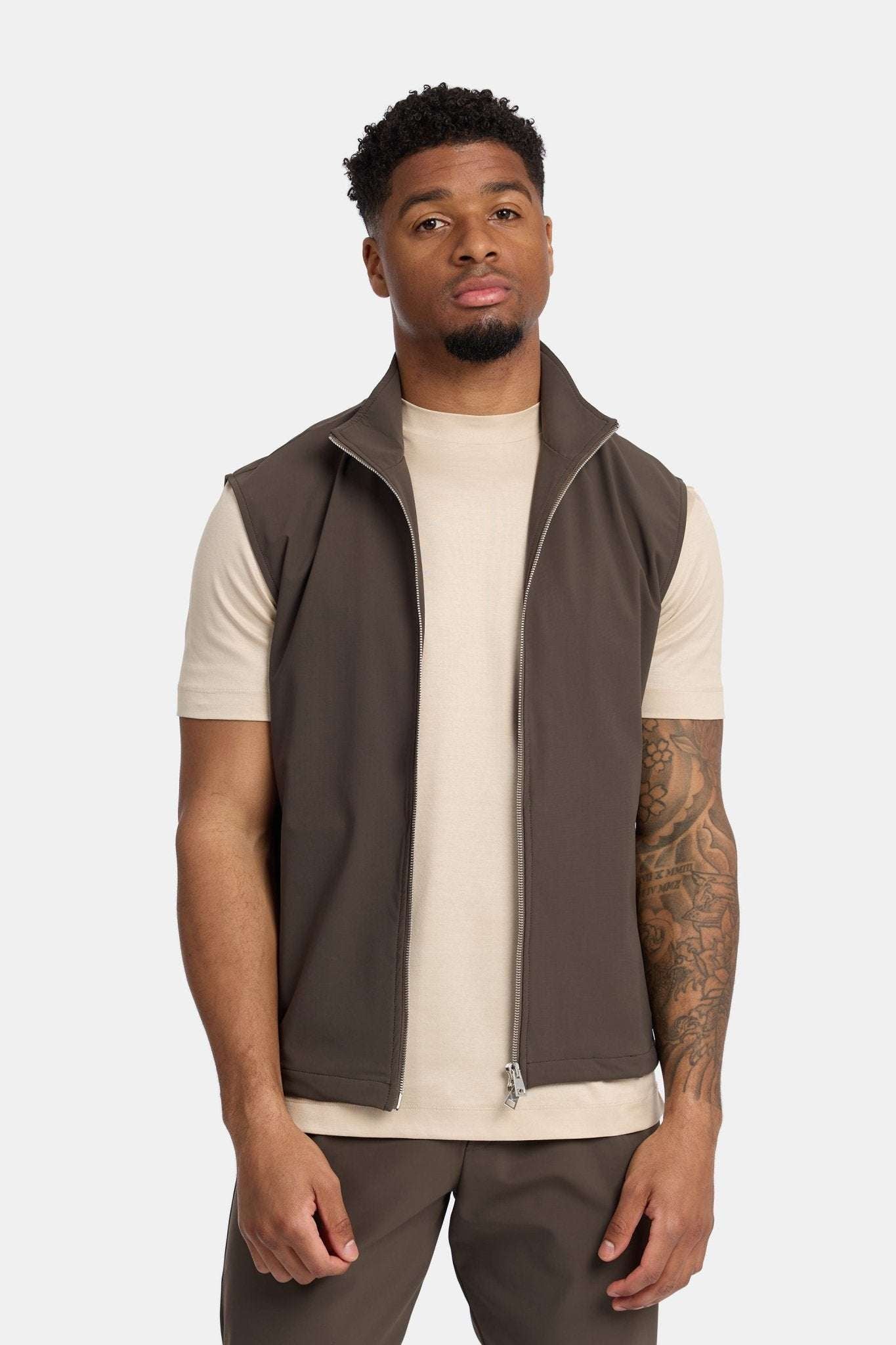 Mocha Brown Tech Gilet