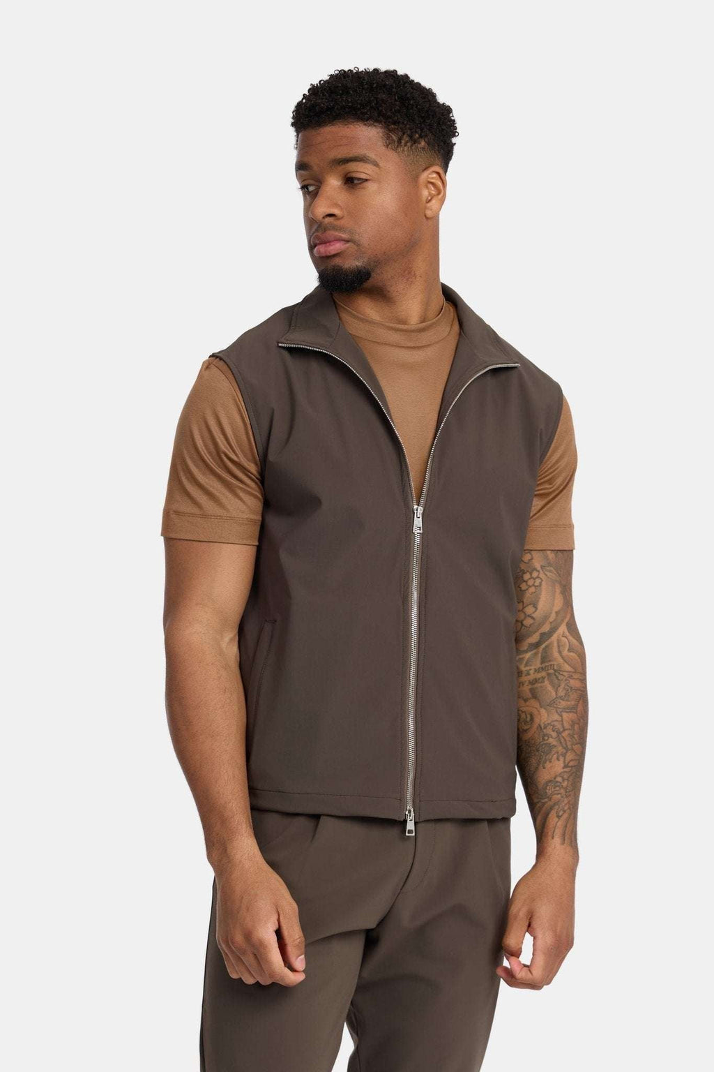 Mocha Brown Tech Gilet