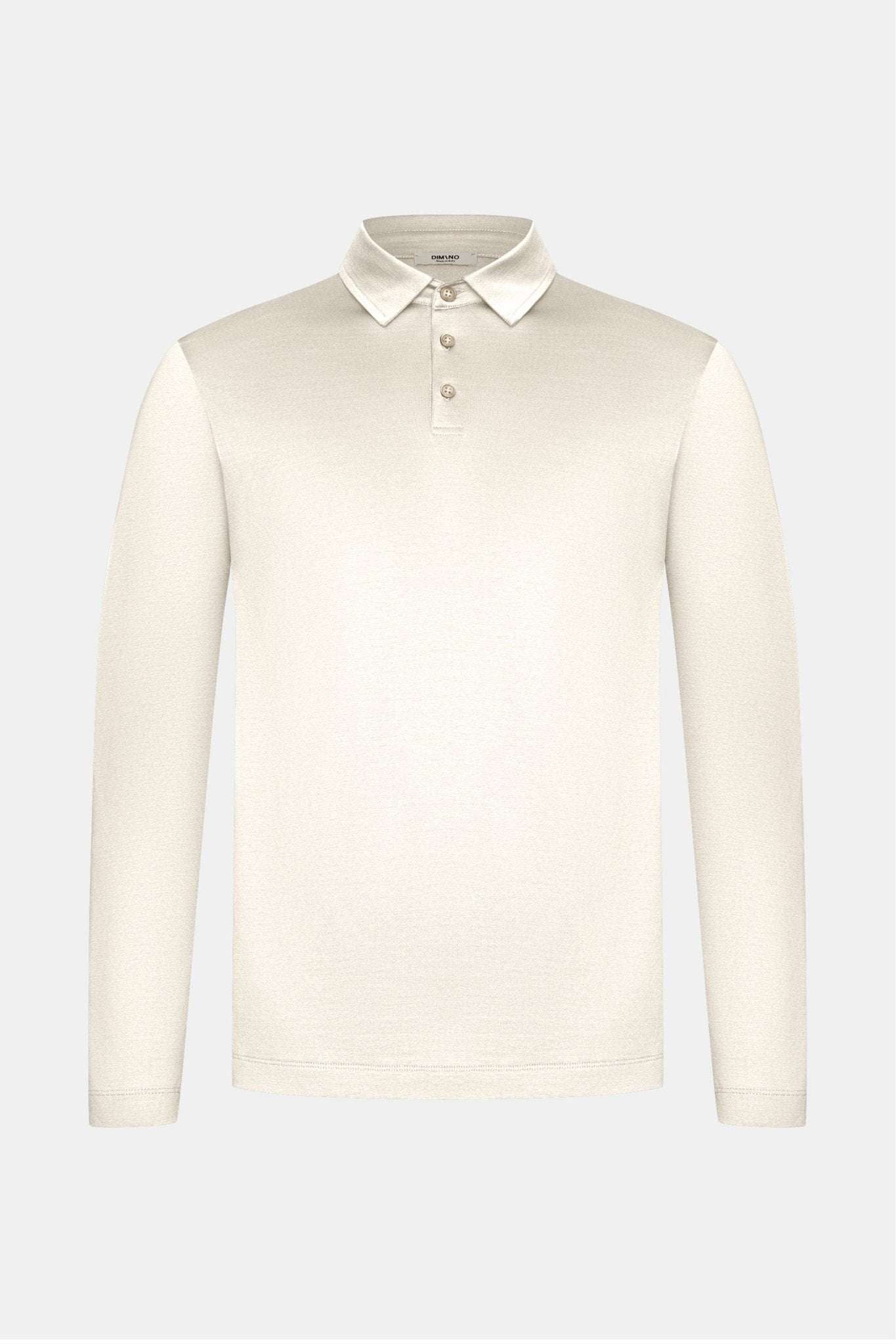Sandstone Beige Longsleeve Polo Shirt